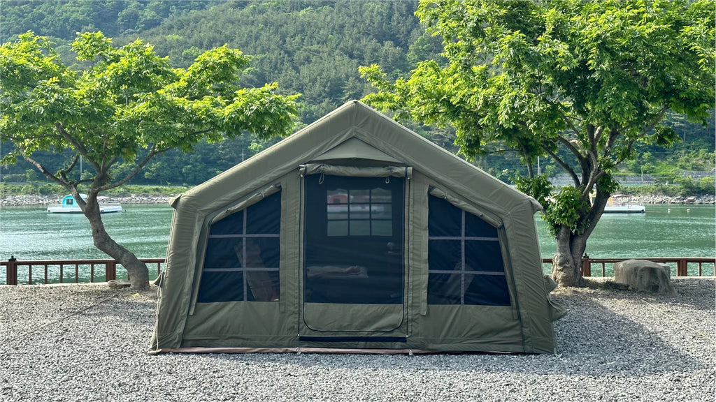 Inflatable tent Koala 5 Khaki for 2-6 person, No US Sales Tax, Free US Shipping!