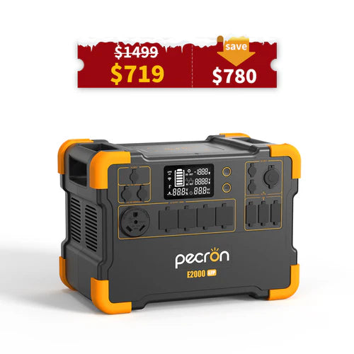 PECRON E2000LFP Expandable Portable Power Station 2000W 1920Wh No US Sales Tax, Free US Shipping!