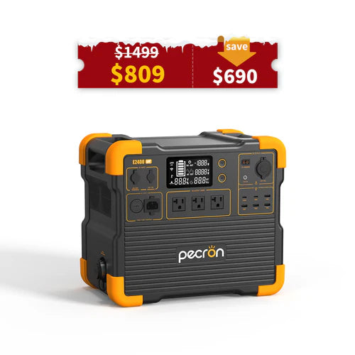 PECRON E2400LFP Portable Power Station 2400W 2048Wh No US Sales Tax, Free US Shipping!