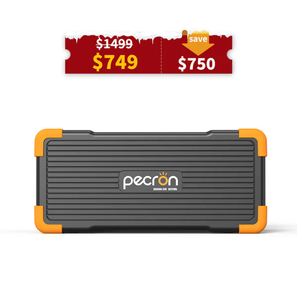 PECRON EB3000-24V Expansion Battery 3072Wh for E2000LFP ONLY No US Sales Tax, Free US Shipping!