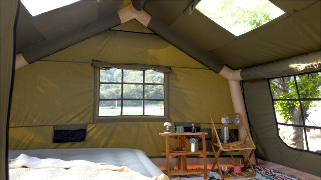 Inflatable tent Koala 5 Khaki for 2-6 person, No US Sales Tax, Free US Shipping!