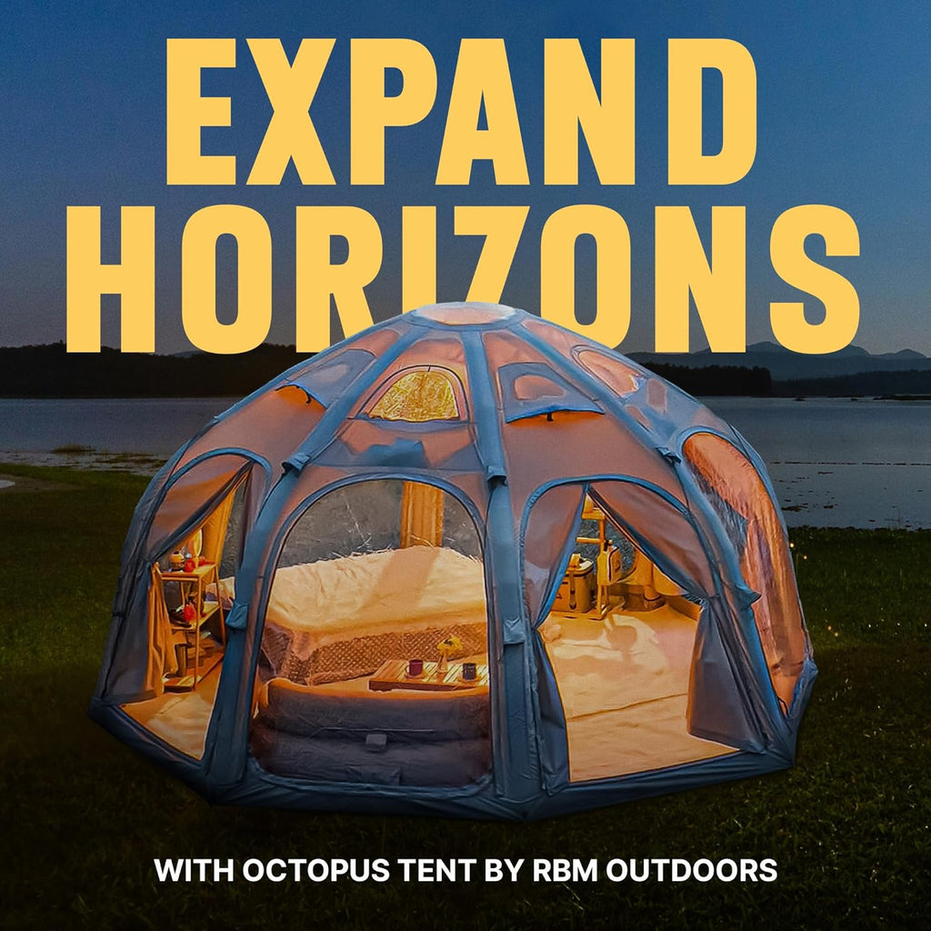 Coody | RBM Inflatable tent Octopus for 2-4 person, No US Sales Tax, Free US Shipping!