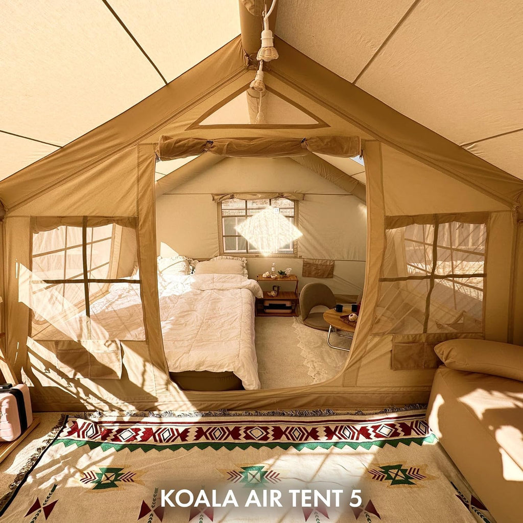 RBM Inflatable tent Koala 7 Beige for 8-10 person, No US Sales Tax, Free US Shipping!