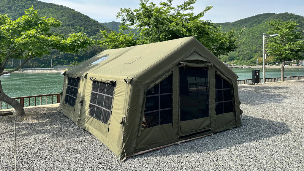 Inflatable tent Koala 5 Khaki for 2-6 person, No US Sales Tax, Free US Shipping!