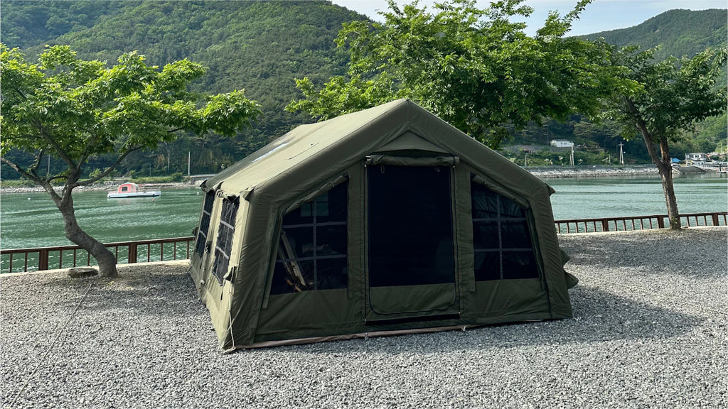 Inflatable tent Koala 5 Khaki for 2-6 person, No US Sales Tax, Free US Shipping!